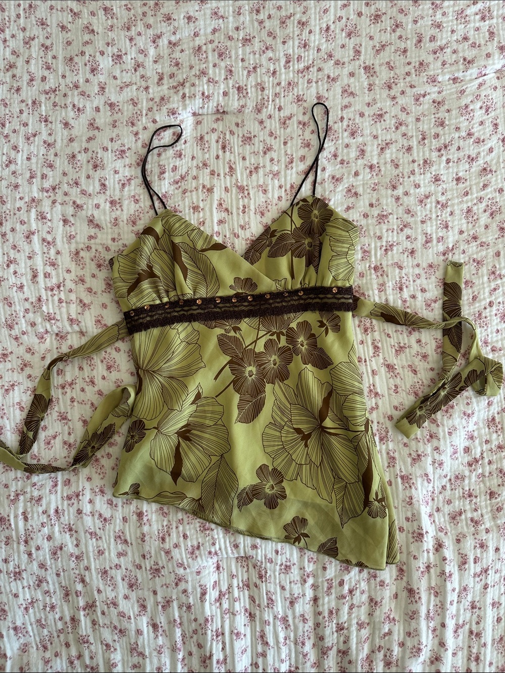 Y2K asymmetrical fairy top